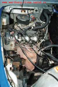 Трьохциліндровий чотирьохтактний двигун Дайхатсу на Вартбург 353